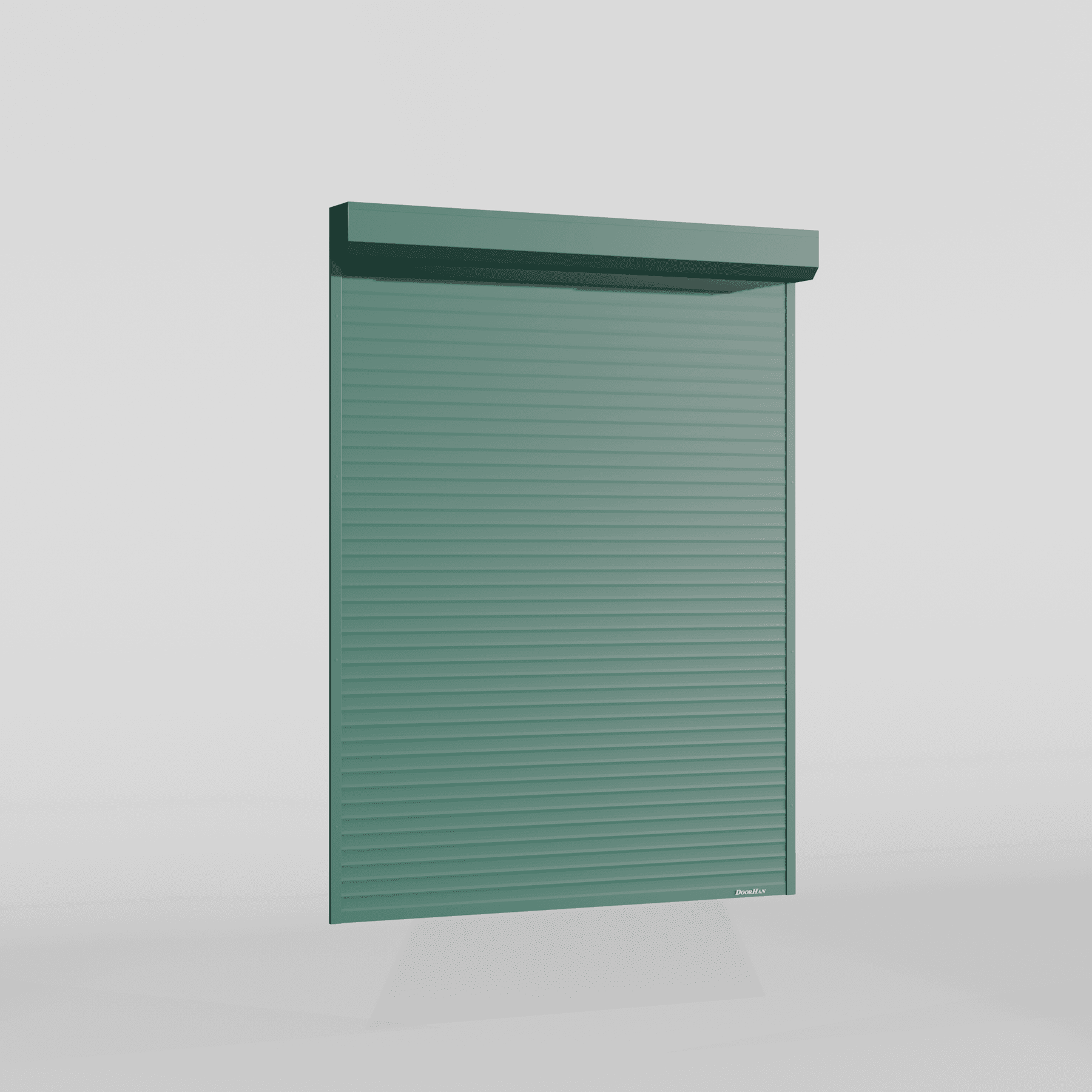 Рольставни DoorHan 2200х1600 цвета RAL 6005 (зелёный) взломостойкие без автоматики