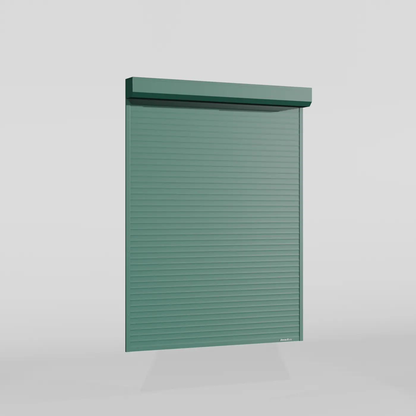 Рольставни DoorHan 2000х1100 цвета RAL 6005 (зелёный) взломостойкие без автоматики