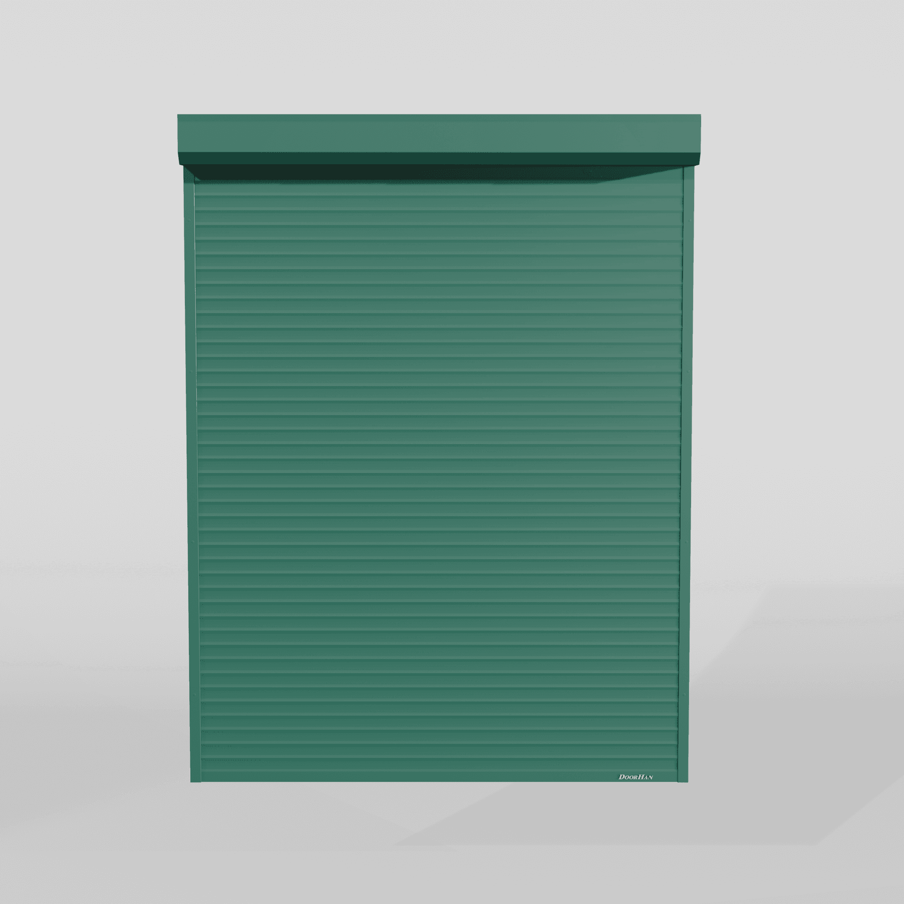 Рольставни DoorHan 2200х1600 цвета RAL 6005 (зелёный) взломостойкие без автоматики — фото 3
